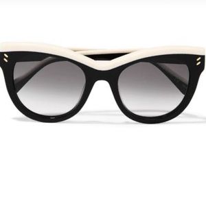 Stella McCartney Cat Eye Acetate Sunglasses Black